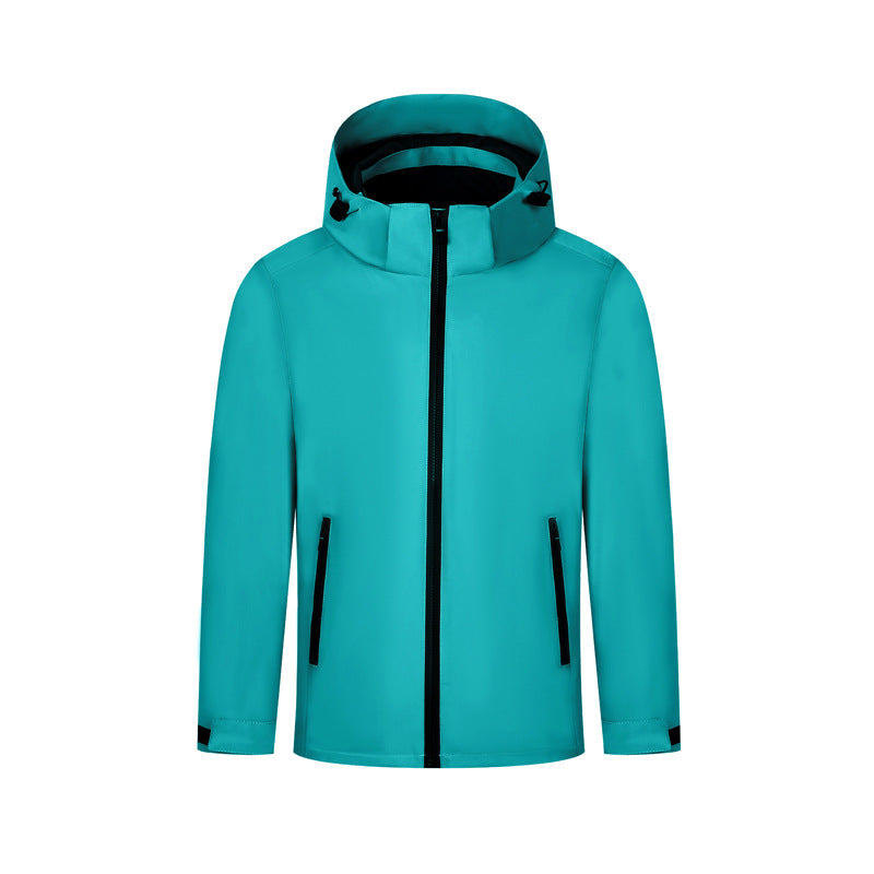 Single Layer Shell Jacket Outdoor Sports Waterproof Windproof Jacket