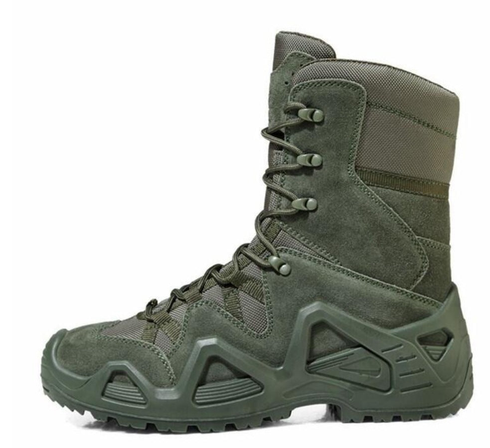 Mid-High Top Military Combat Boots – Outdoor Training Hiking Shoes