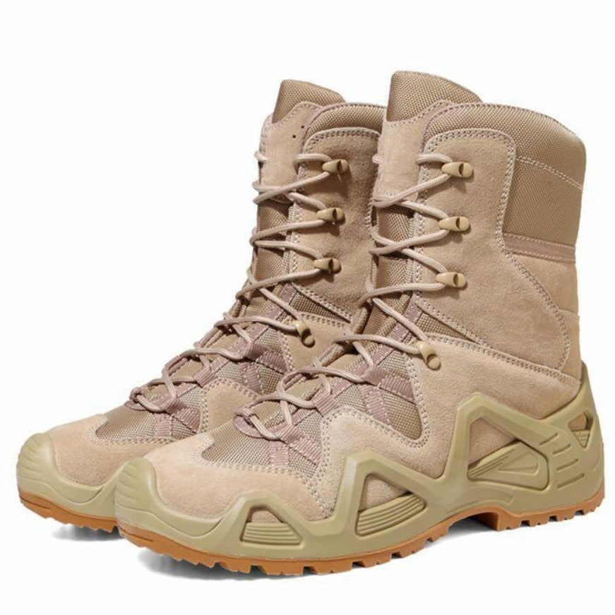 Mid-High Top Military Combat Boots – Outdoor Training Hiking Shoes
