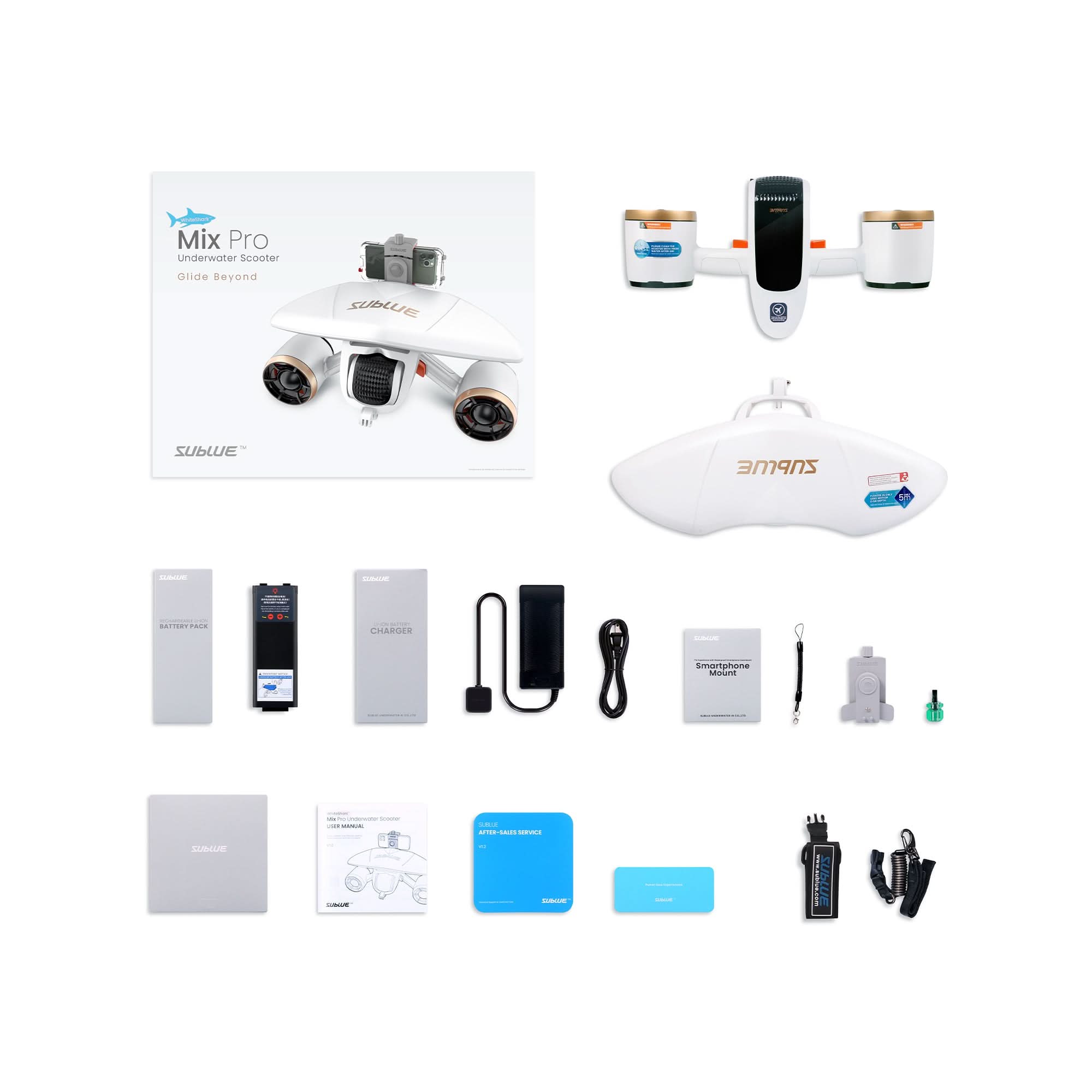 Sublue Whiteshark MixPro – Underwater Scooter for Diving and Snorkeling