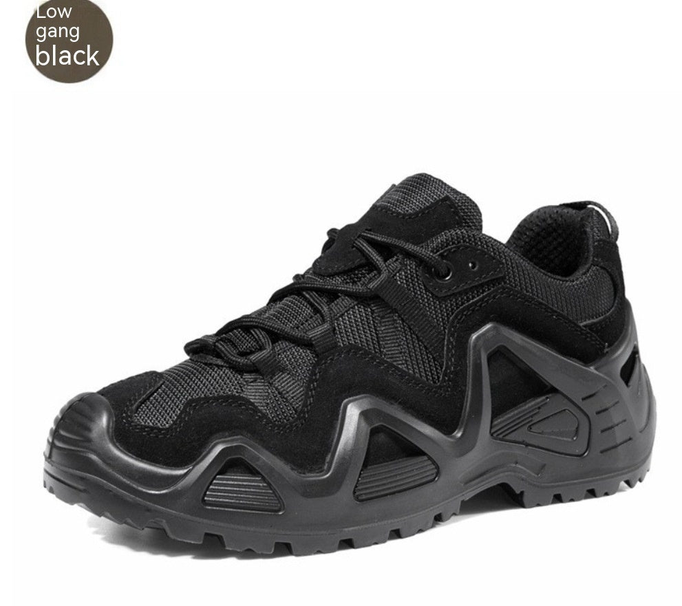 Mid-High Top Military Combat Boots – Outdoor Training Hiking Shoes