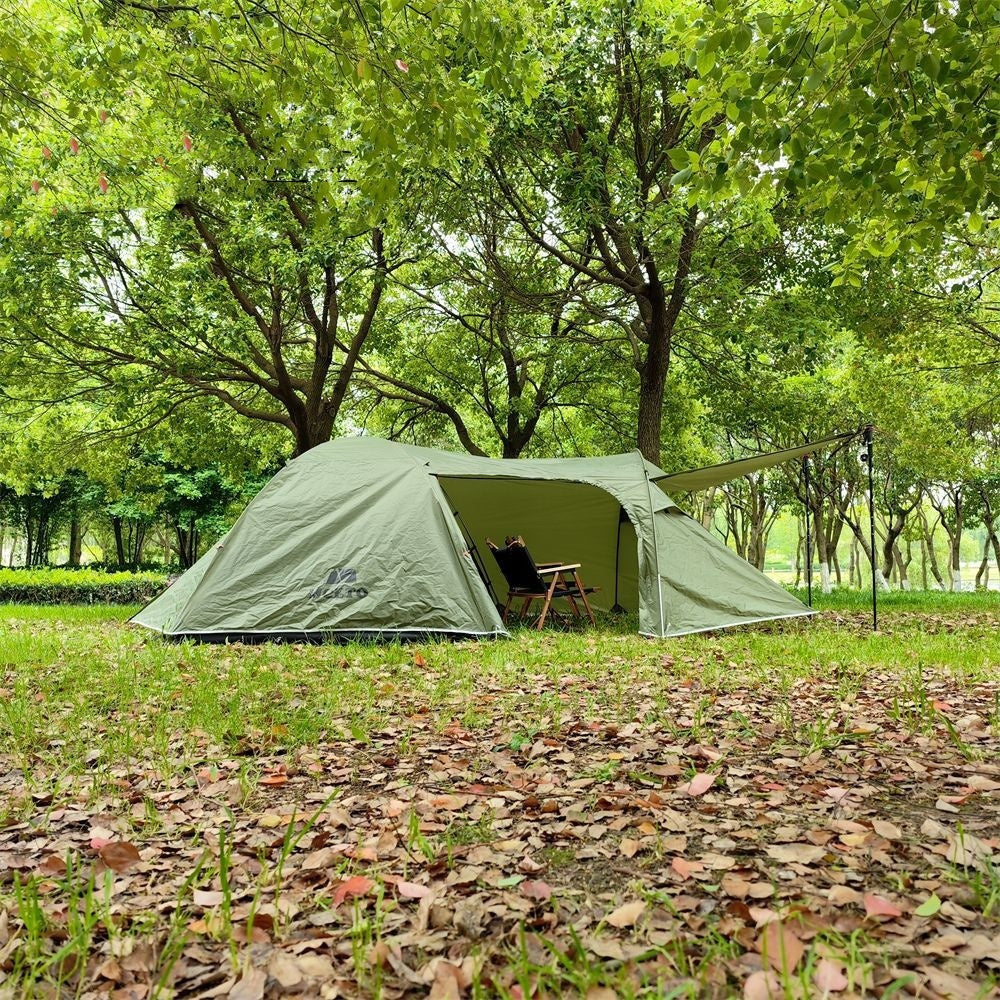 Camping Aluminum Pole Anti-Heavy Rain Water Family Tent Outdoor Equipment