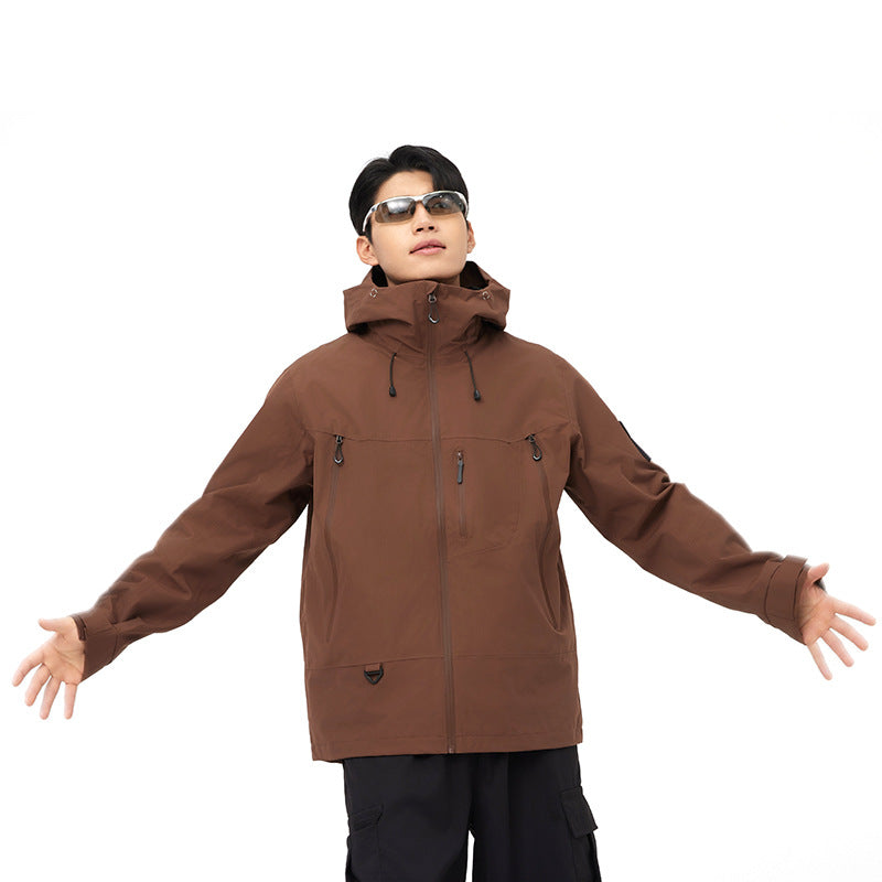 Autumn Winter Outdoor Jacket – Waterproof, Warm for Couples’ Activities