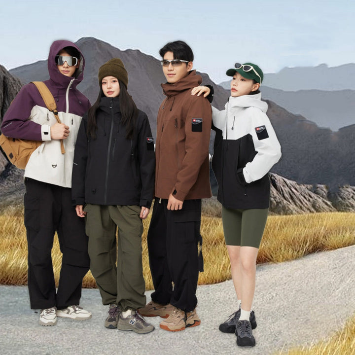 Autumn Winter Outdoor Jacket – Waterproof, Warm for Couples’ Activities