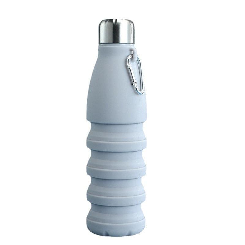 550ml Portable Silicone Folding Water Bottle – Reusable Travel Sports Cup