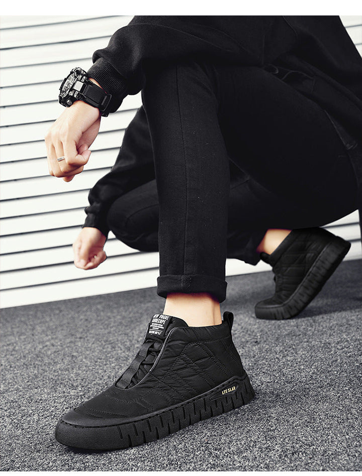 Men’s Winter High-Top Snow Boots – Waterproof Non-Slip