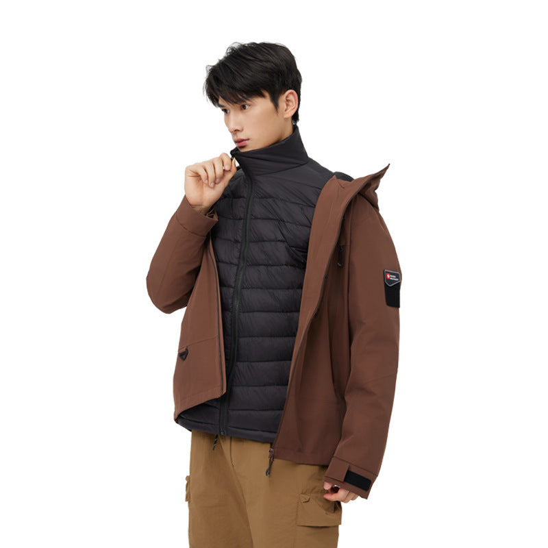 Autumn Winter Outdoor Jacket – Waterproof, Warm for Couples’ Activities