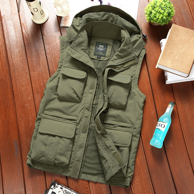 Men’s Thin Shell Outdoor Jacket – Waterproof, Breathable, Plus Size