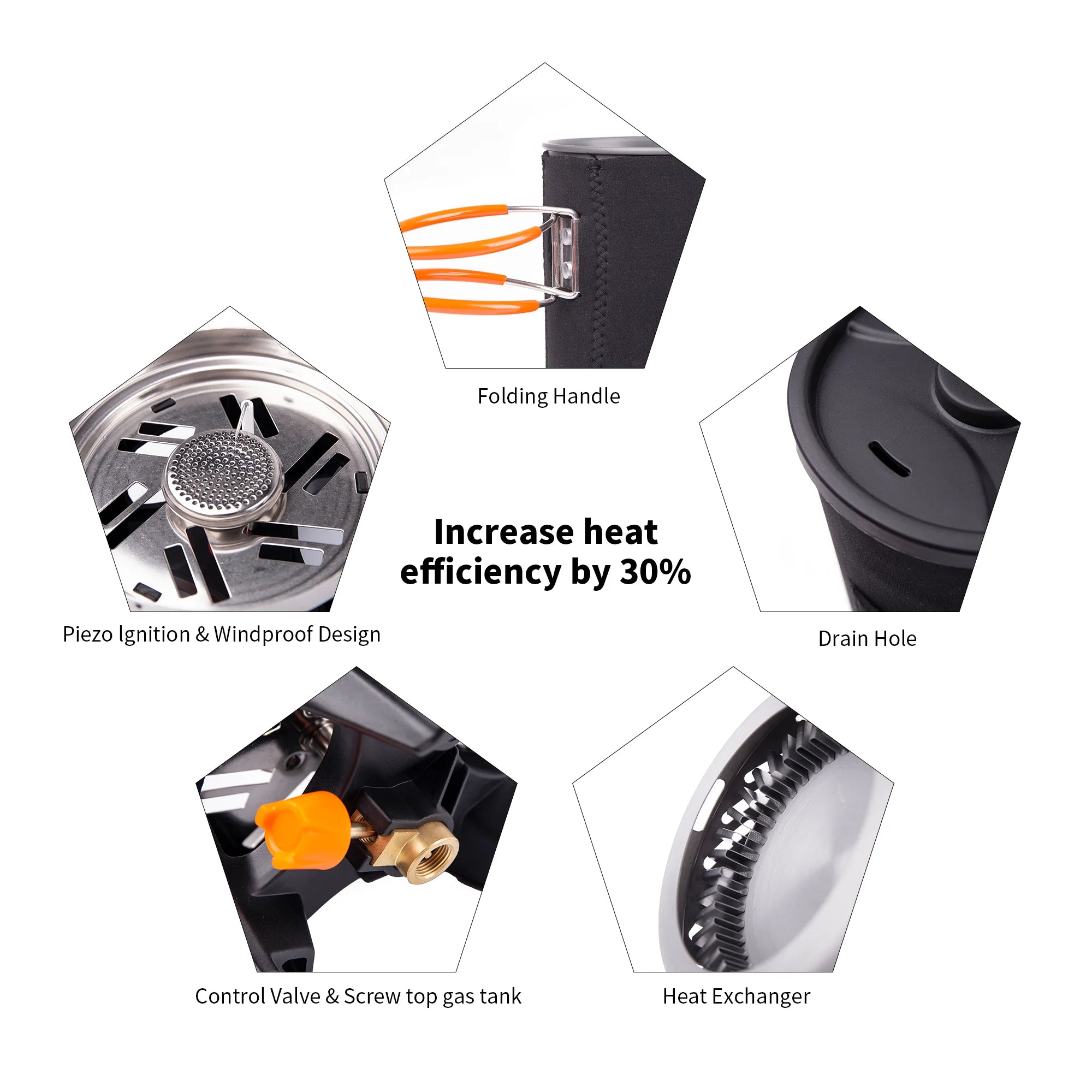 Fire-Maple Star X1 Camping Stove System (FMS-X1) – Portable Backpacking Gas Stove with Heat Exchanger Pot & Bowl