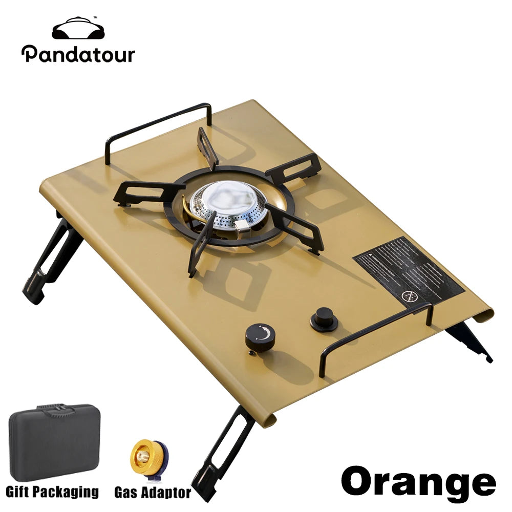 Pandatour 2025 IGT Folding Camping Stove – One-Touch High-Power Outdoor Gas Burner for Camping, Patio & Travel