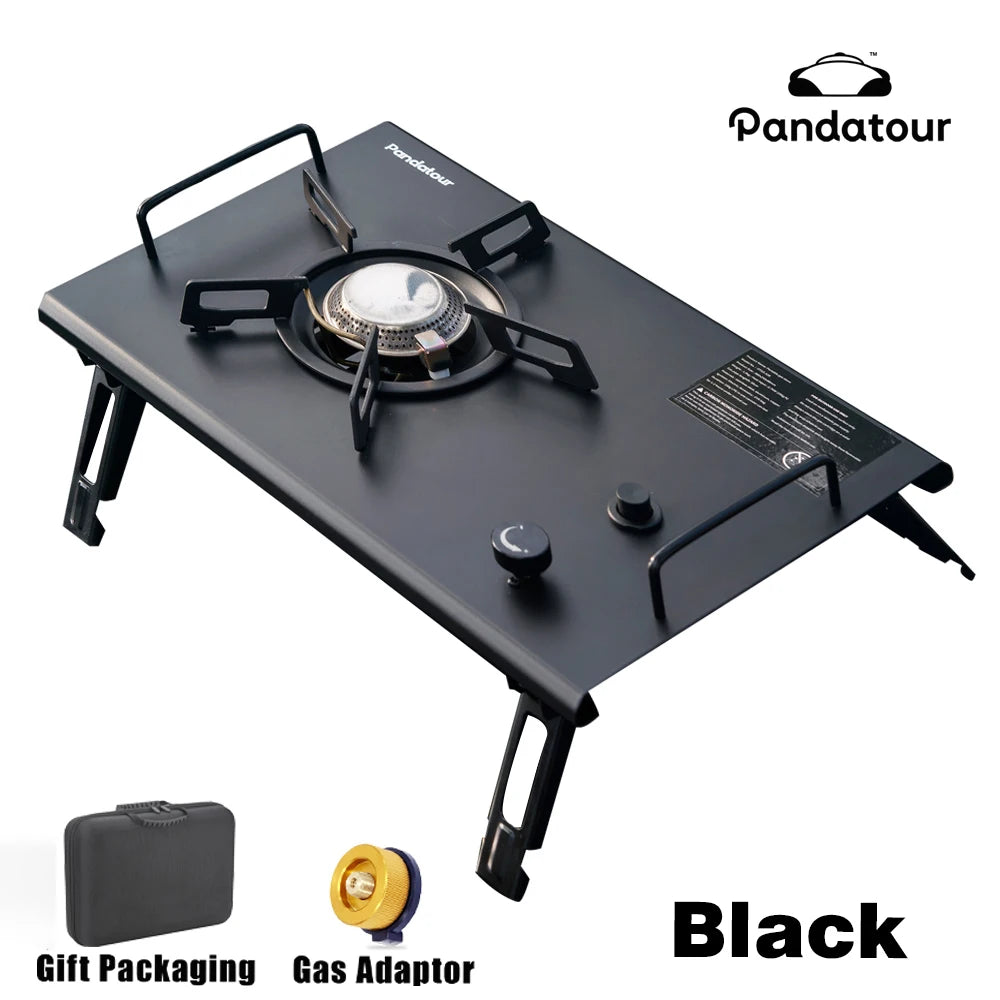 Pandatour 2025 IGT Folding Camping Stove – One-Touch High-Power Outdoor Gas Burner for Camping, Patio & Travel