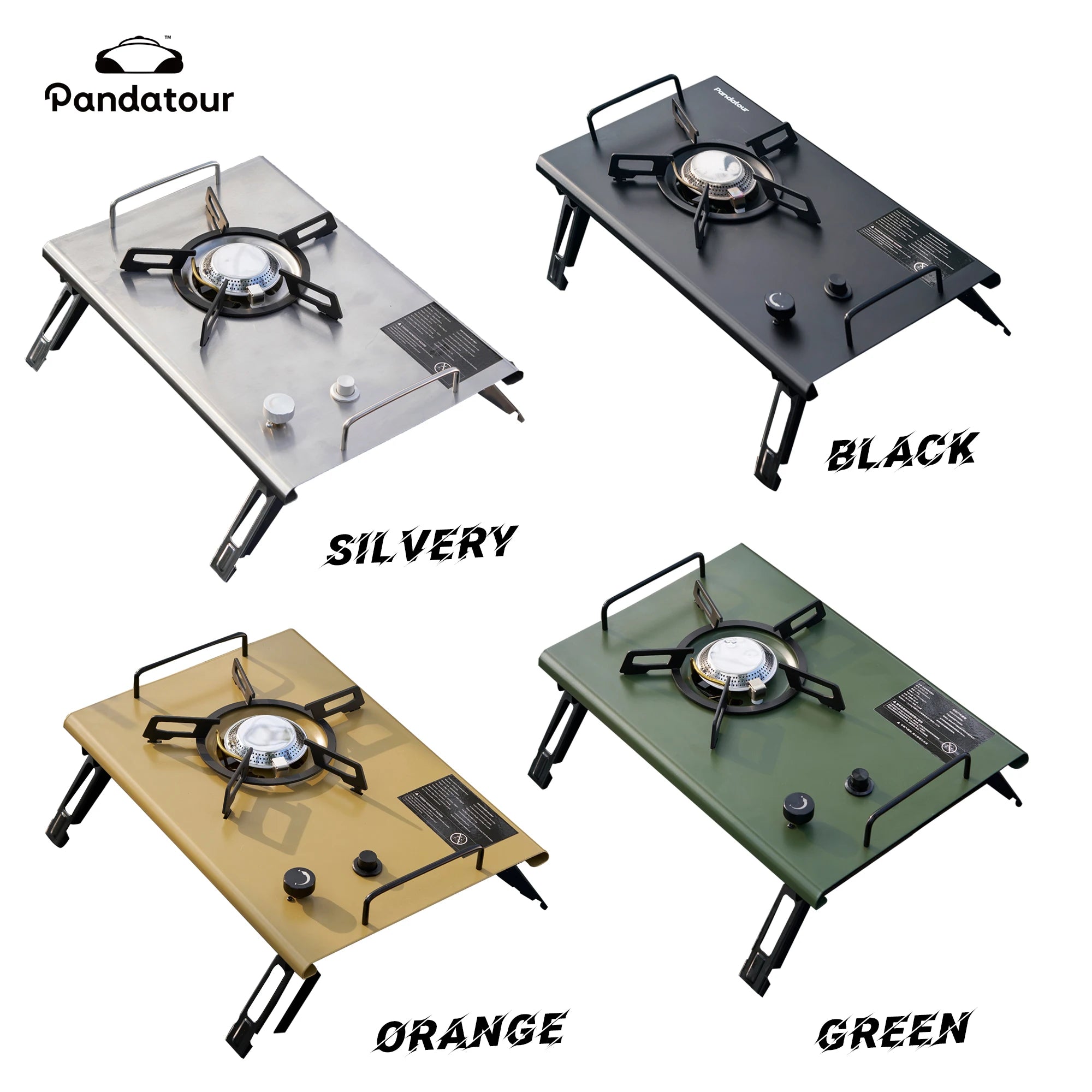 Pandatour 2025 IGT Folding Camping Stove – One-Touch High-Power Outdoor Gas Burner for Camping, Patio & Travel