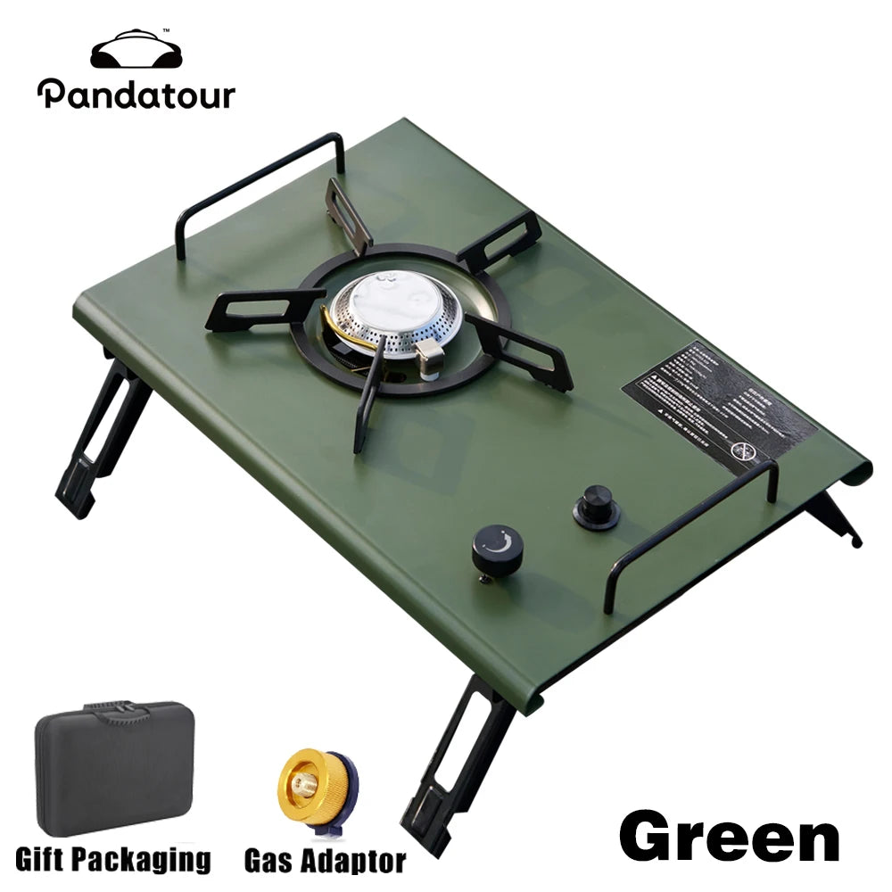 Pandatour 2025 IGT Folding Camping Stove – One-Touch High-Power Outdoor Gas Burner for Camping, Patio & Travel