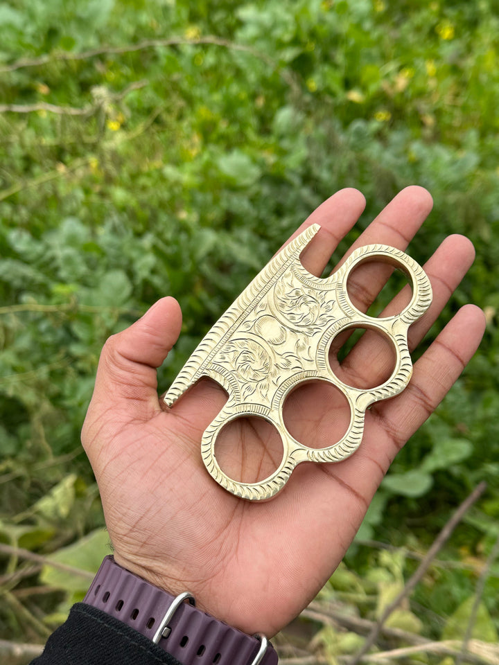 Handmade Solid Brass Knuckles – EDC Survival Gear