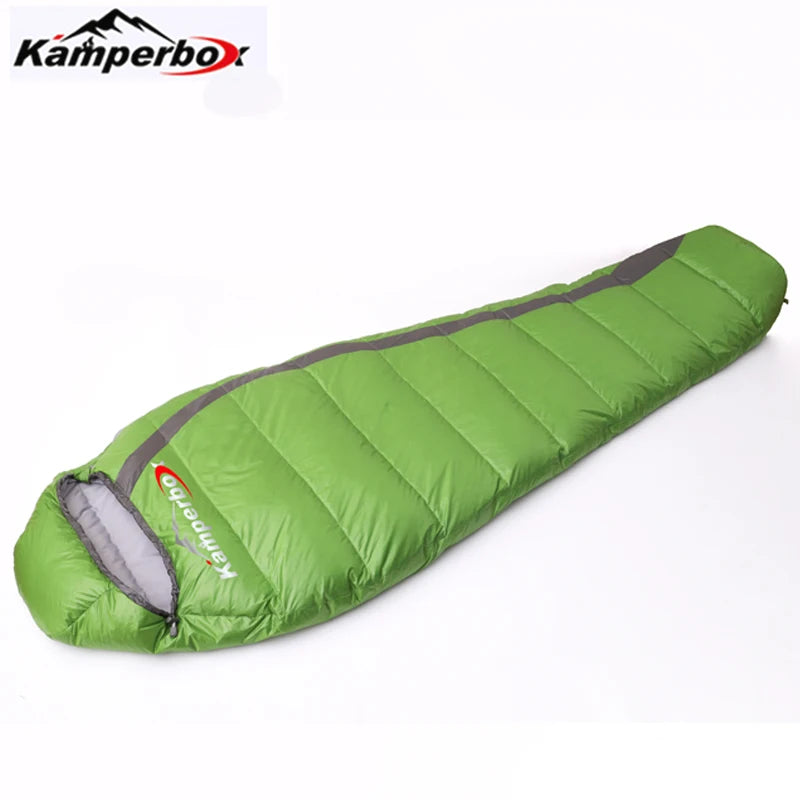 Kamperbox Ultralight Down Sleeping Bag – Warm Winter Camping Sleeping Bag for Backpacking & Outdoor Adventures