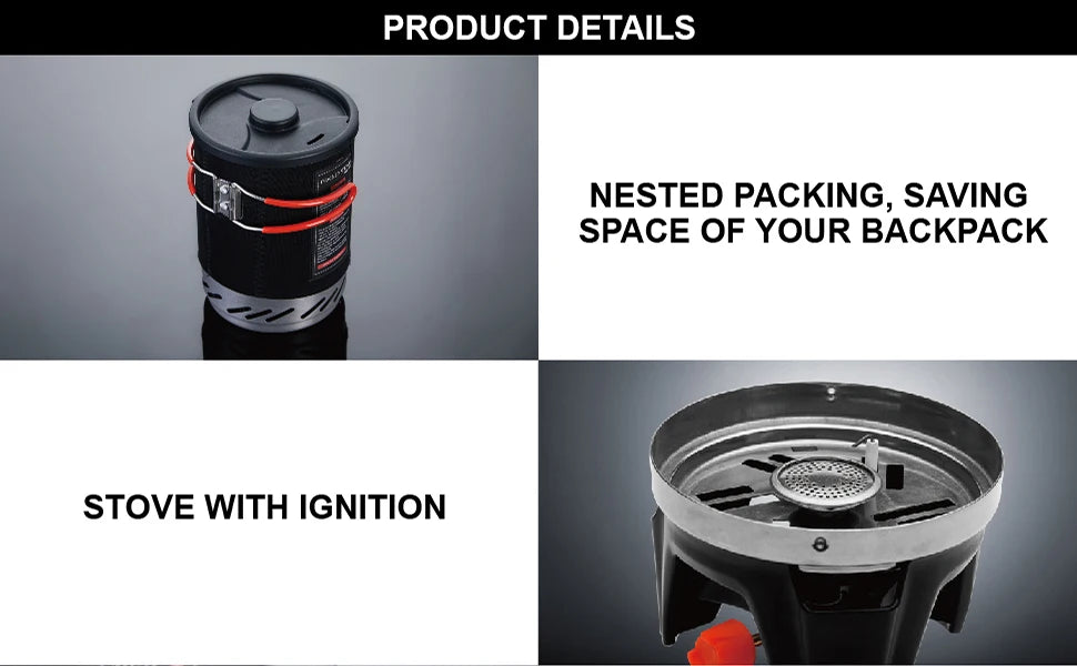 Fire-Maple Star X1 Camping Stove System (FMS-X1) – Portable Backpacking Gas Stove with Heat Exchanger Pot & Bowl
