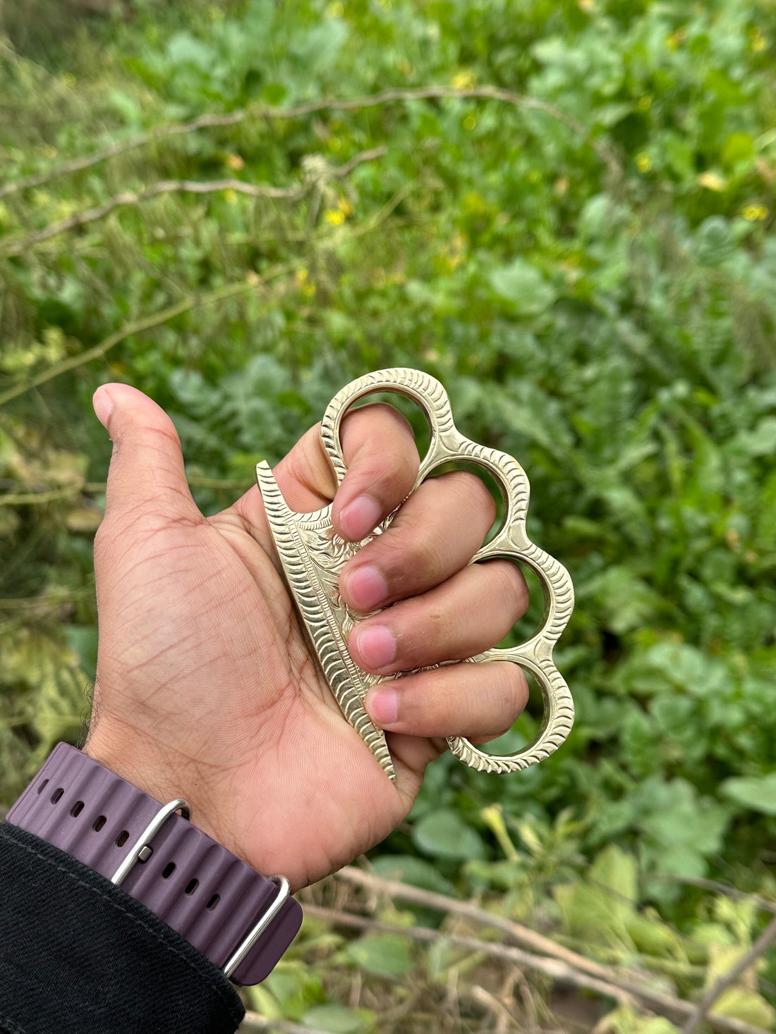 Handmade Solid Brass Knuckles – EDC Survival Gear