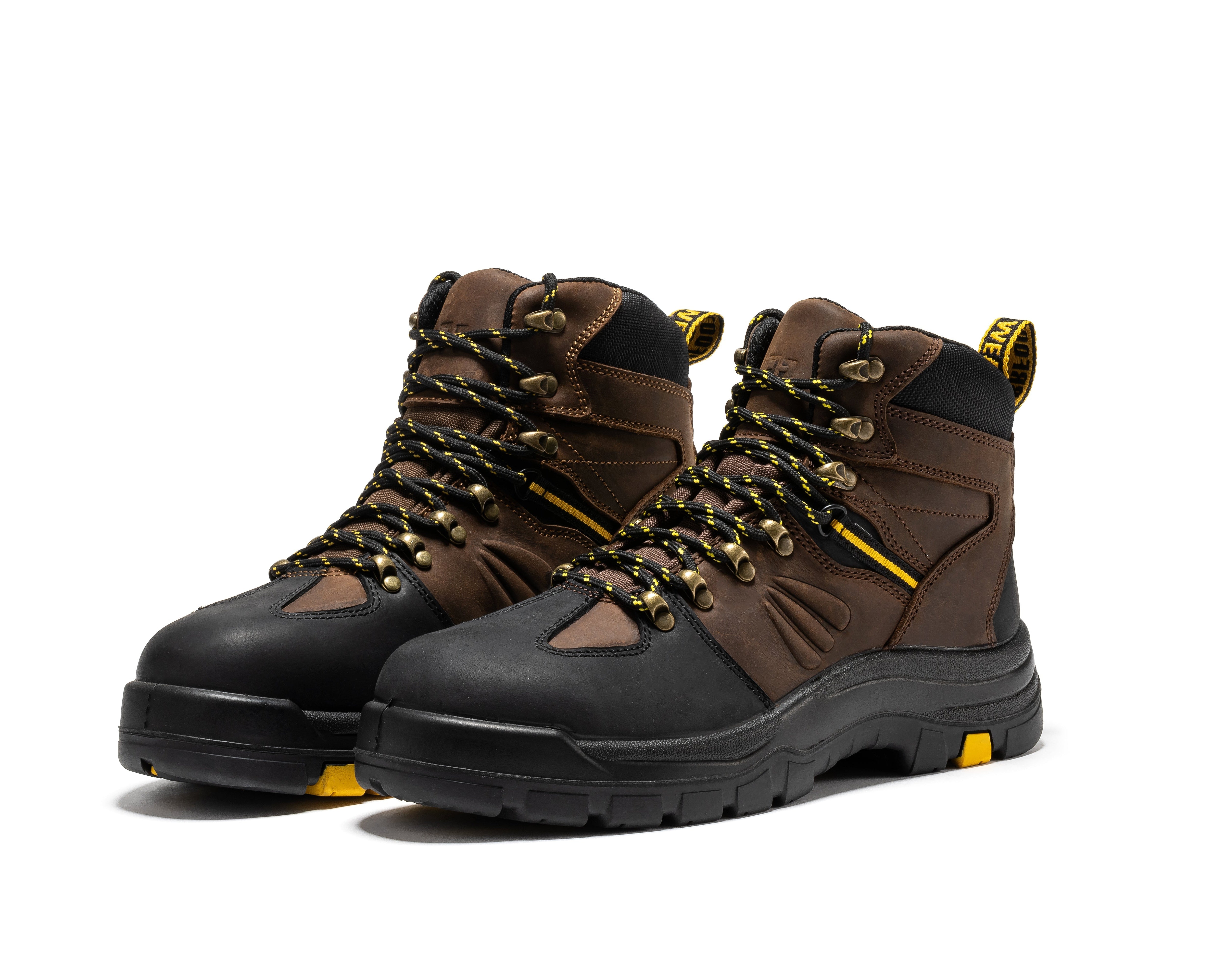 Brown 6-Inch Waterproof Composite Toe Leather Work Boots – CP211