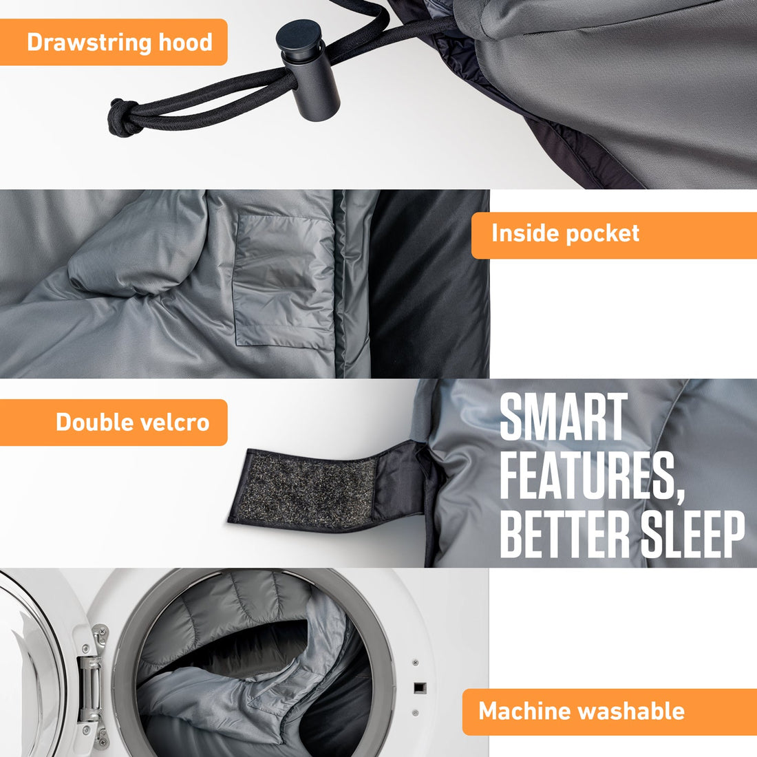 XXL Sleeping Bag for Big & Tall Adults – Extra Wide & Long Camping Sleeping Bag for Ultimate Comfort