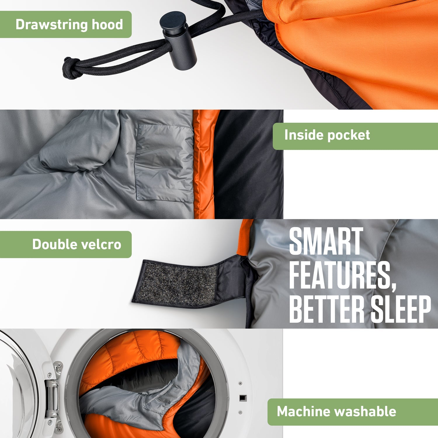XXL Sleeping Bag for Big & Tall Adults – Extra Wide & Long Camping Sleeping Bag for Ultimate Comfort