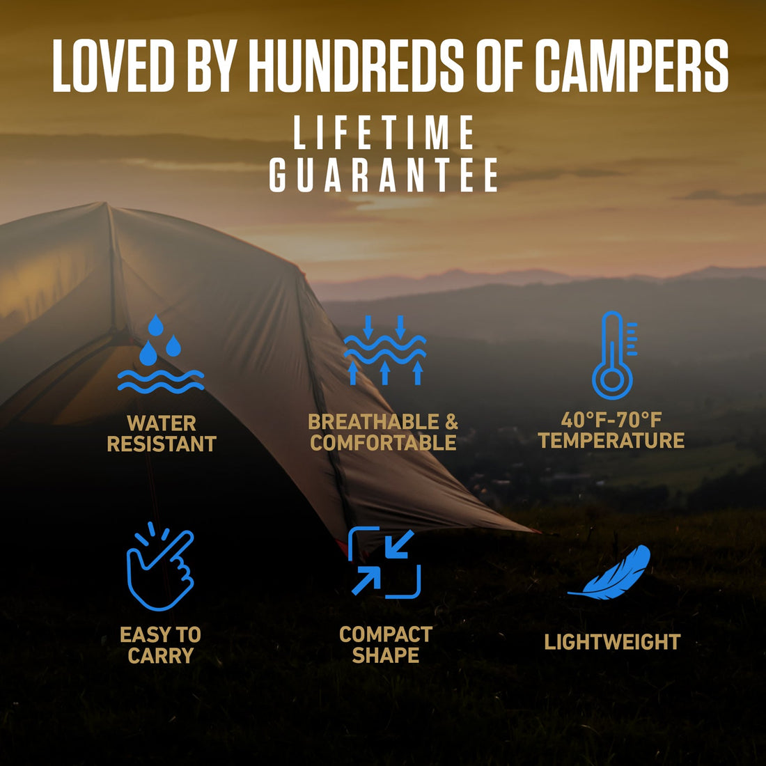 XXL Sleeping Bag for Big & Tall Adults – Extra Wide & Long Camping Sleeping Bag for Ultimate Comfort