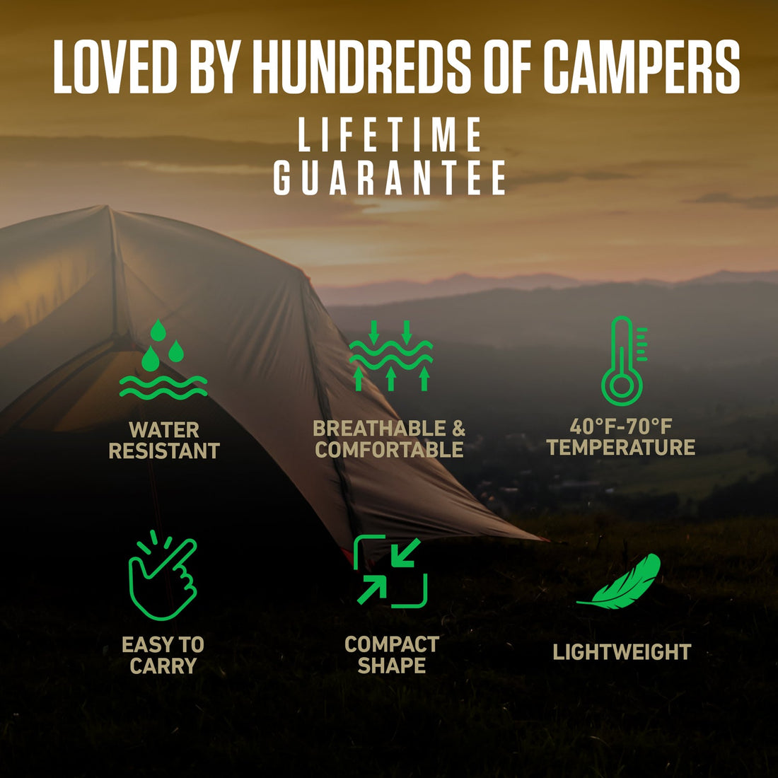 XXL Sleeping Bag for Big & Tall Adults – Extra Wide & Long Camping Sleeping Bag for Ultimate Comfort
