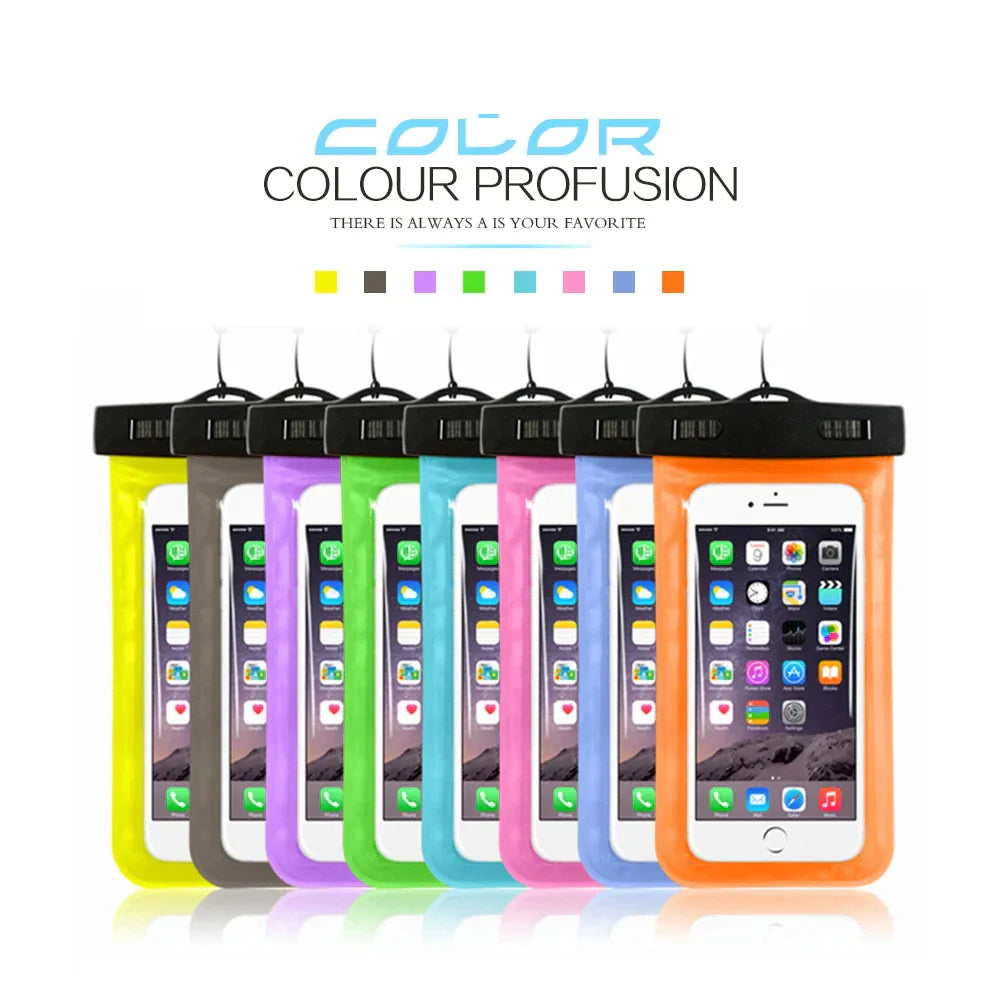 3-Pack Waterproof Floating Phone Pouch – Universal Dry Bag Case for iPhone & Samsung (Beach, Swimming & Water Sports)