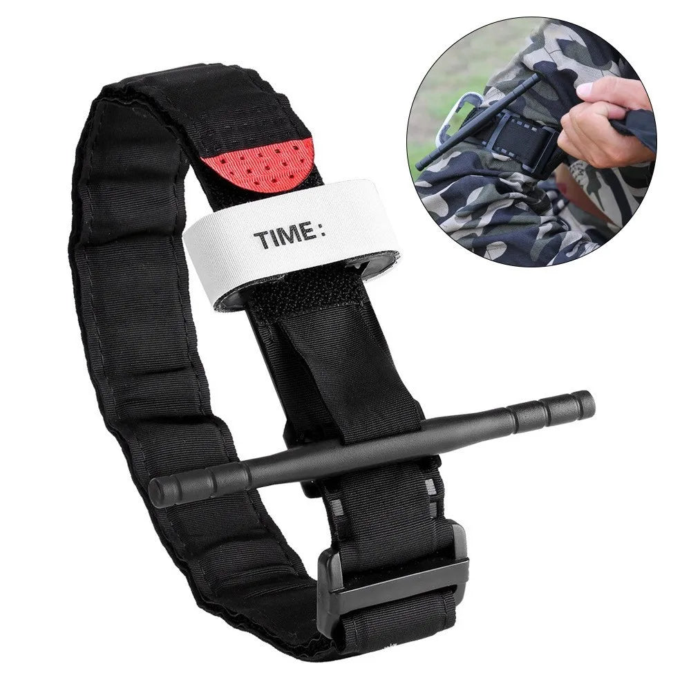 Tactical Combat Tourniquet – Emergency Medical Trauma Strap with Spinning Windlass for Survival, Hiking & Outdoor Exploration