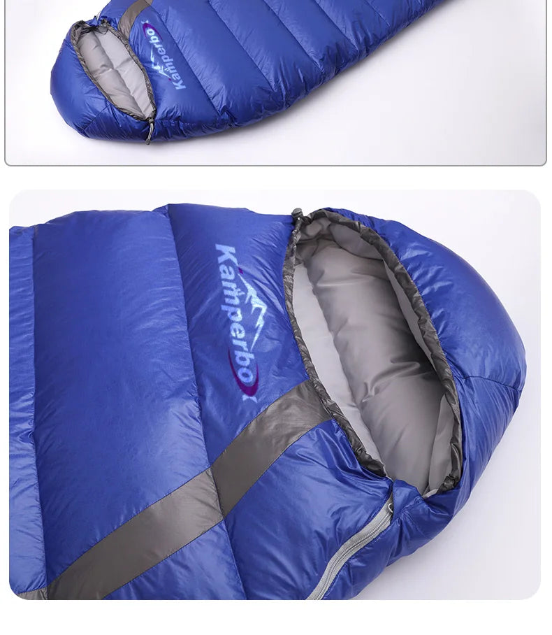 Kamperbox Ultralight Down Sleeping Bag – Warm Winter Camping Sleeping Bag for Backpacking & Outdoor Adventures