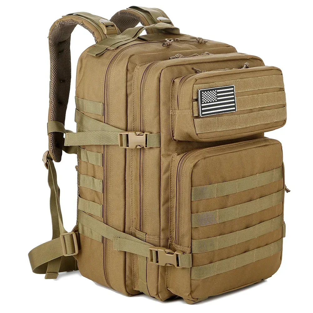 Tactical Backpack – Large Capacity 3-Day Outdoor Rucksack for Hiking, Camping & Travel