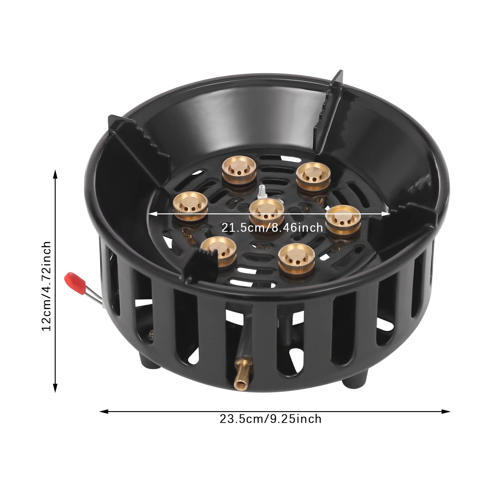 Portable Butane & Propane Camping Stove with Dual Adapters – Compact Outdoor Gas Burner for Cooking, Boiling & Frying