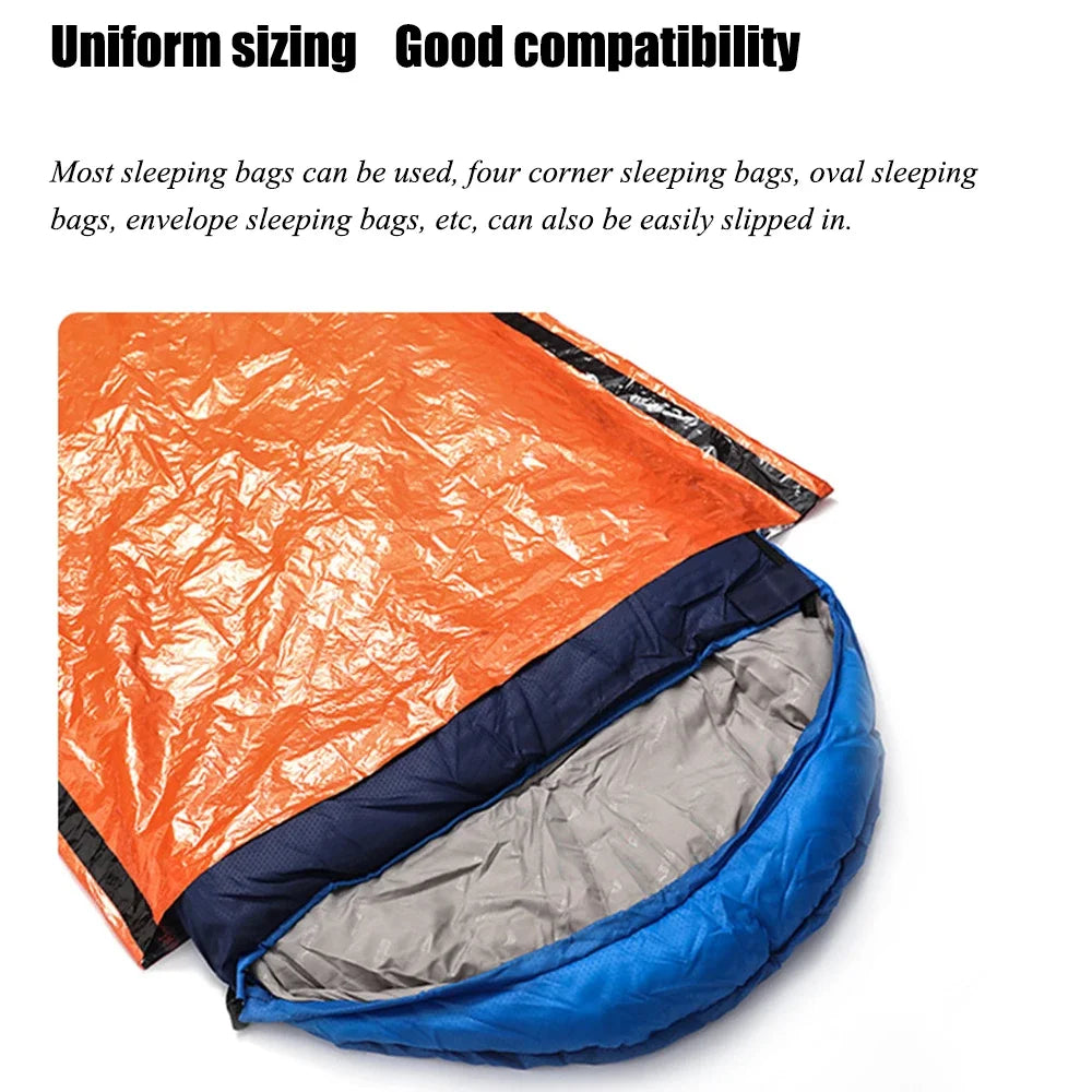 Portable Waterproof Emergency Sleeping Bag – Thermal Mylar Rescue Blanket
