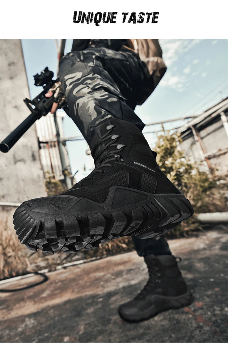 Men’s Waterproof Hiking Boots – Lightweight Durable Outdoor Work & Trail Shoes