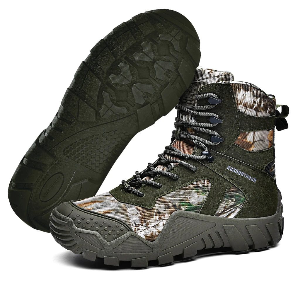 Men’s Waterproof Hiking Boots – Lightweight Durable Outdoor Work & Trail Shoes