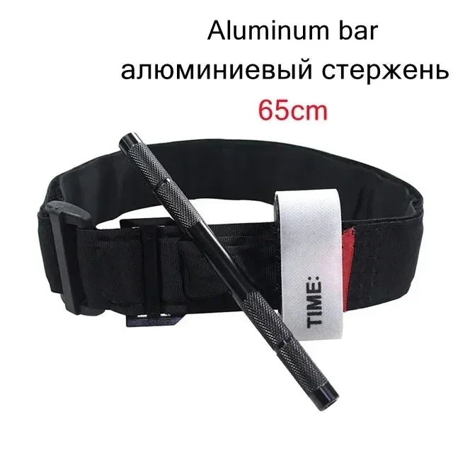 Tactical Aluminum Tourniquet with Rotary Pressure System – Military-Grade First Aid Survival Gear for Hiking, Camping & Emergency Rescue (MOLLE Compatible)
