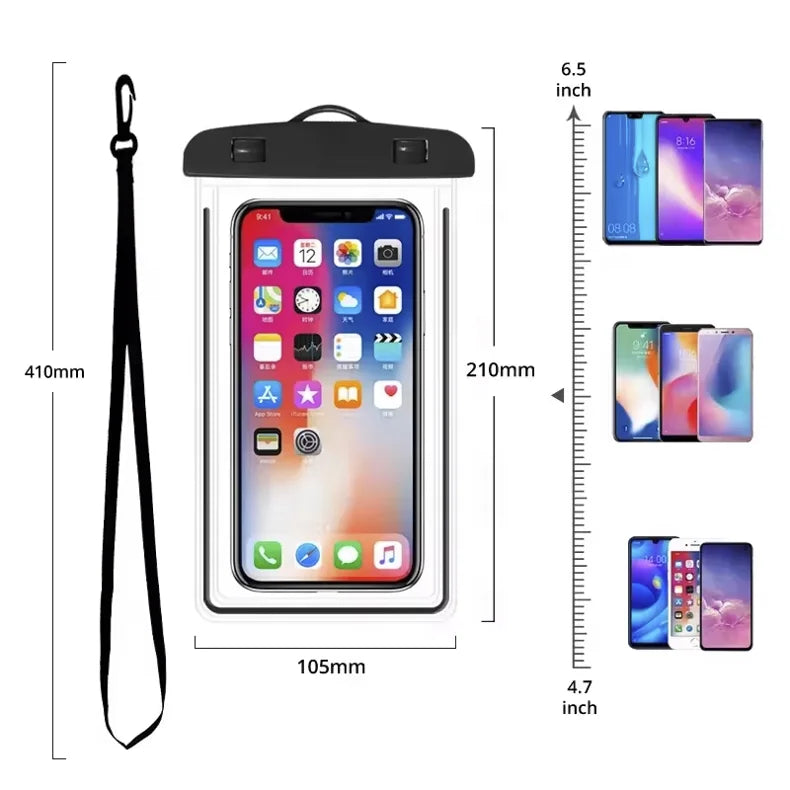 Universal Waterproof Phone Case – Underwater Protective Pouch for iPhone & Samsung (Swimming, Beach & Travel)