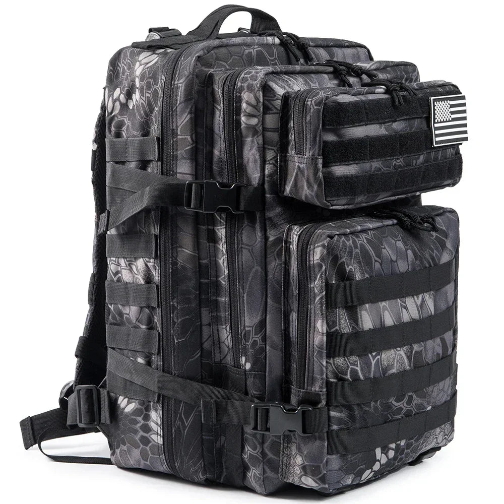 Tactical Backpack – Large Capacity 3-Day Outdoor Rucksack for Hiking, Camping & Travel