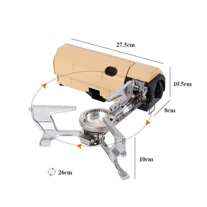 2670W Portable Camping Gas Stove – Folding Cassette Burner for Outdoor Cooking, Picnic & Travel
