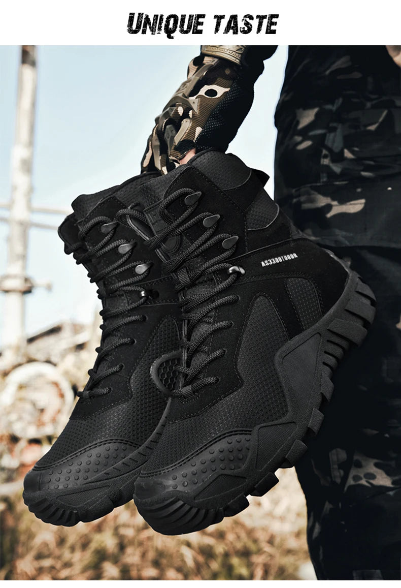 Men’s Waterproof Hiking Boots – Lightweight Durable Outdoor Work & Trail Shoes