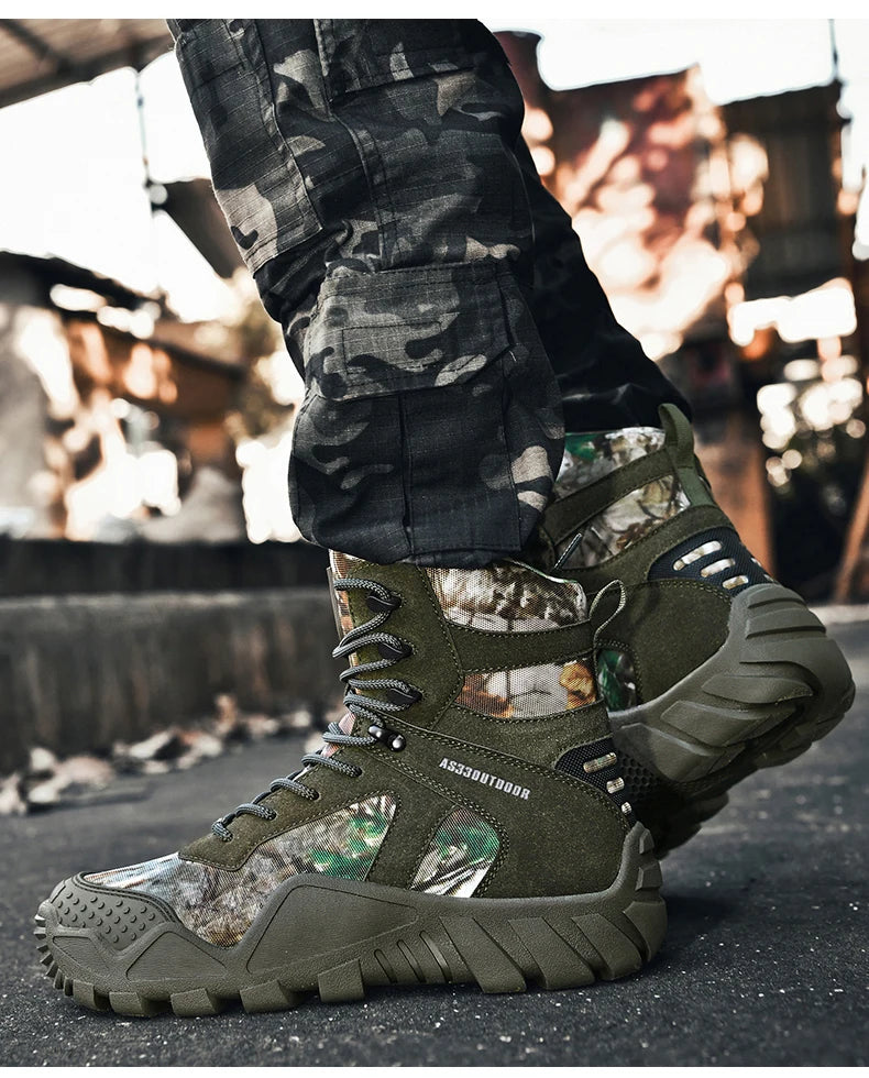 Men’s Waterproof Hiking Boots – Lightweight Durable Outdoor Work & Trail Shoes