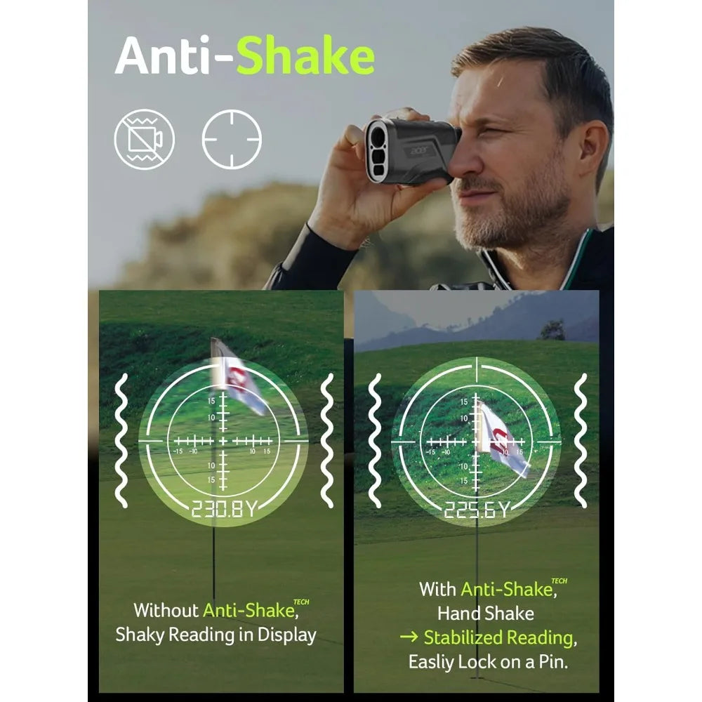 Acer Golf Rangefinder with Slope – 800/1200 Yard Laser Range Finder for Golf & Hunting