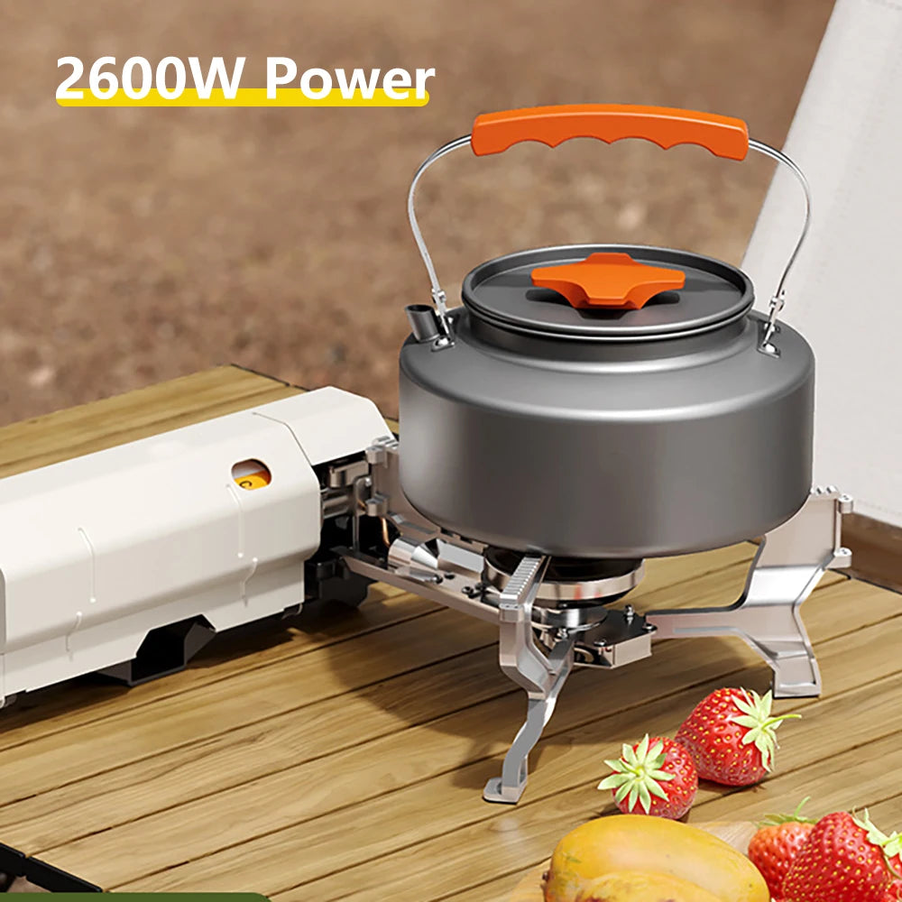 2600W Portable Camping Cassette Stove – Folding Butane Gas Burner for Outdoor Cooking, Hiking & Picnics