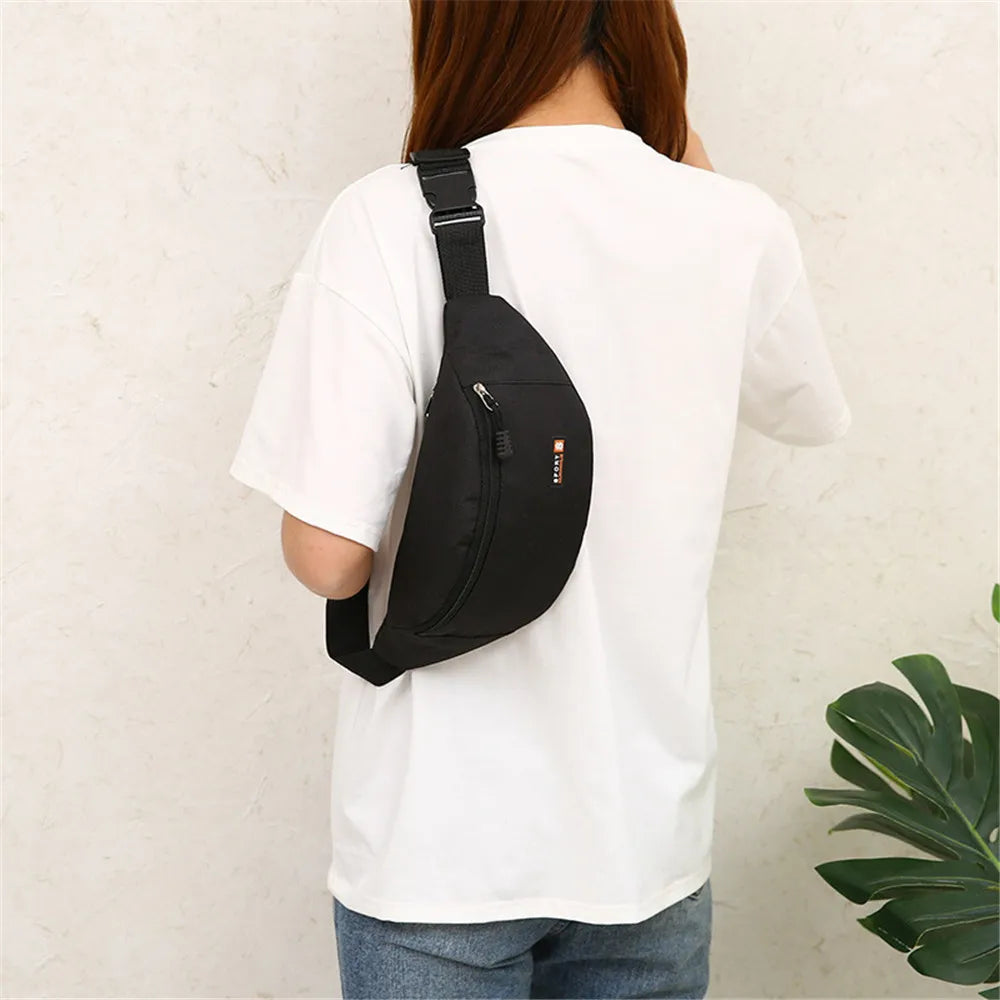 Unisex Crossbody Waist Bag – Waterproof Sport Fanny Pack & Chest Sling Bag for Travel, Running & Everyday Carry
