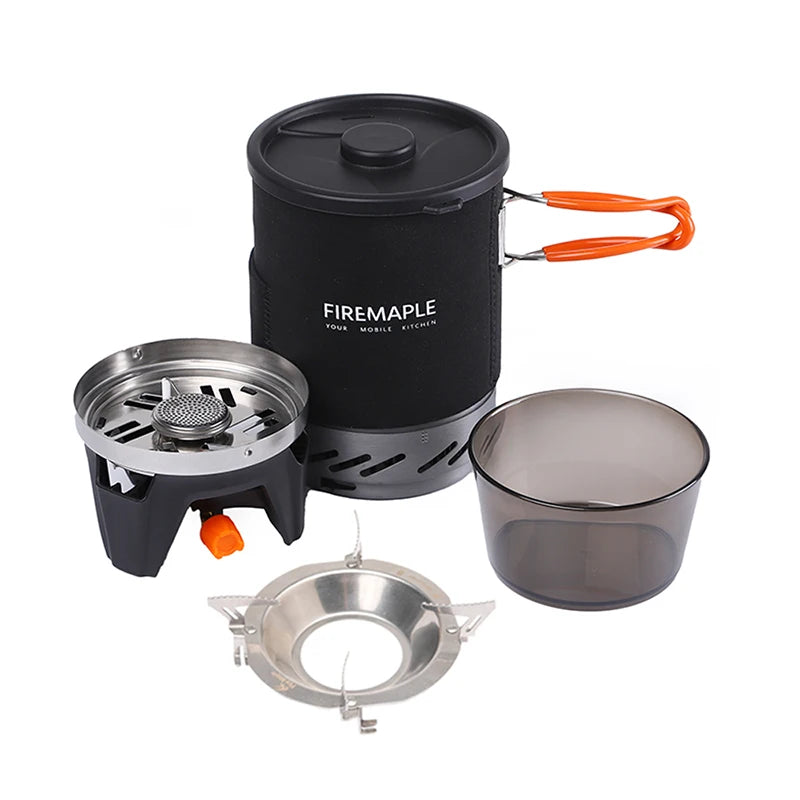 Fire-Maple Star X1 Camping Stove System (FMS-X1) – Portable Backpacking Gas Stove with Heat Exchanger Pot & Bowl