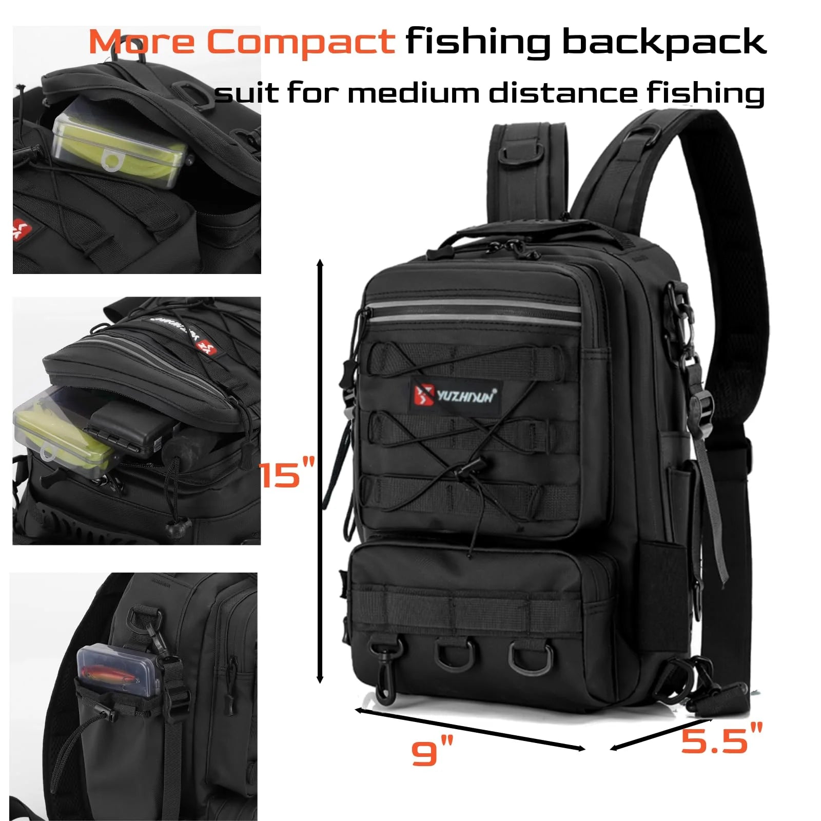 Multi-Functional Fishing Tackle Backpack – Large Capacity Waterproof Lure Bag with Gear Storage & Hanging System