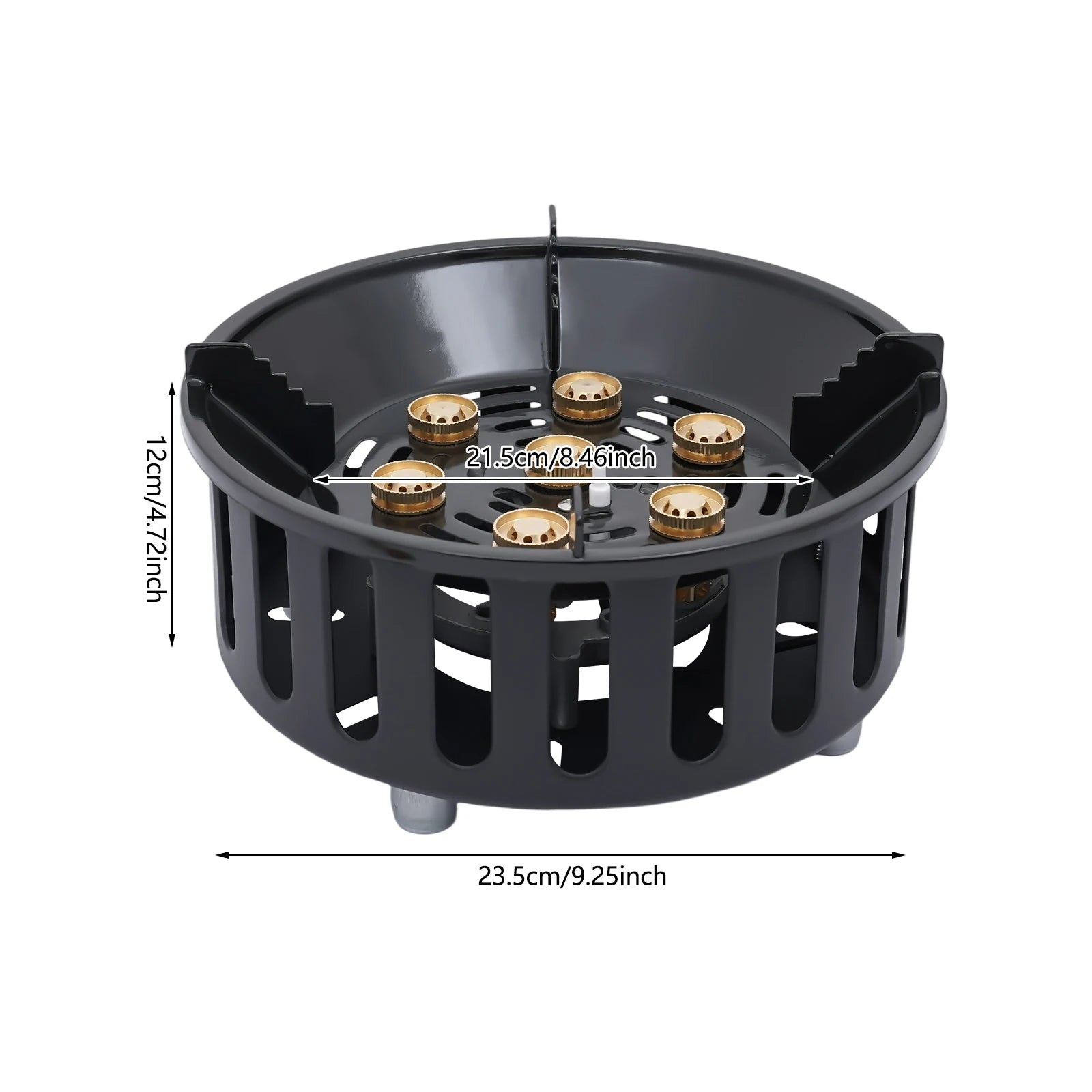 Portable Butane & Propane Camping Stove with Dual Adapters – Compact Outdoor Gas Burner for Cooking, Boiling & Frying