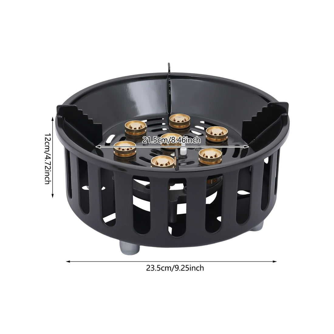 Portable Butane & Propane Camping Stove with Dual Adapters – Compact Outdoor Gas Burner for Cooking, Boiling & Frying