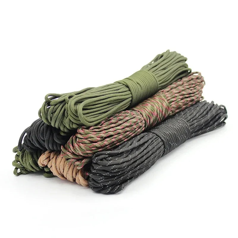 550 Paracord 7-Core Survival Rope (5–30M, 4mm) – Heavy-Duty Outdoor Cord for Camping, Hiking & Emergency Use