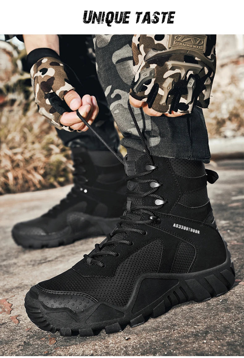 Men’s Waterproof Hiking Boots – Lightweight Durable Outdoor Work & Trail Shoes