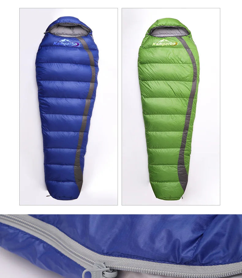 Kamperbox Ultralight Down Sleeping Bag – Warm Winter Camping Sleeping Bag for Backpacking & Outdoor Adventures